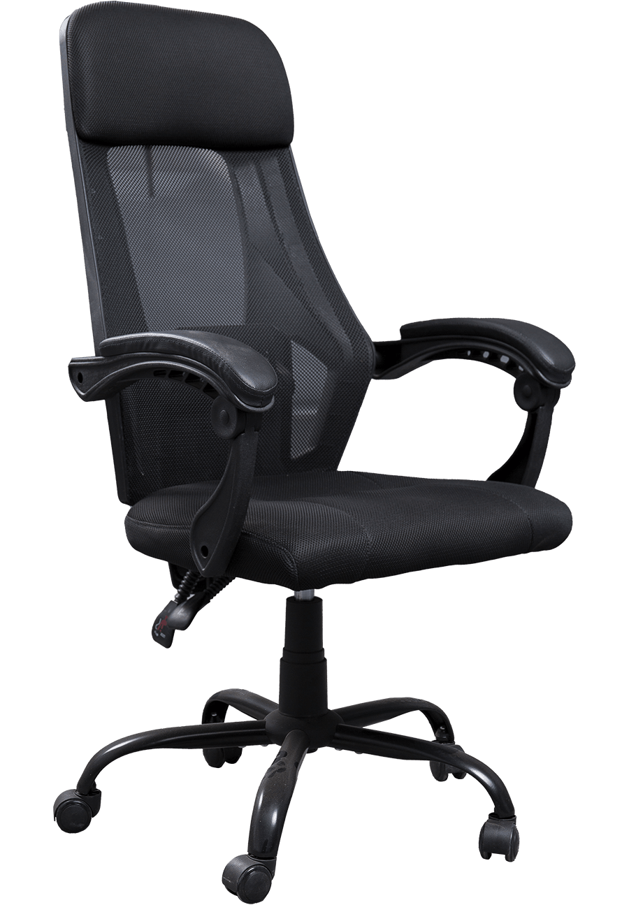 Cadeira de escritório de malha com encosto alto ajustável com giro de 360 ​​graus Cadeira de trabalho ergonômica para funcionários de tecido details