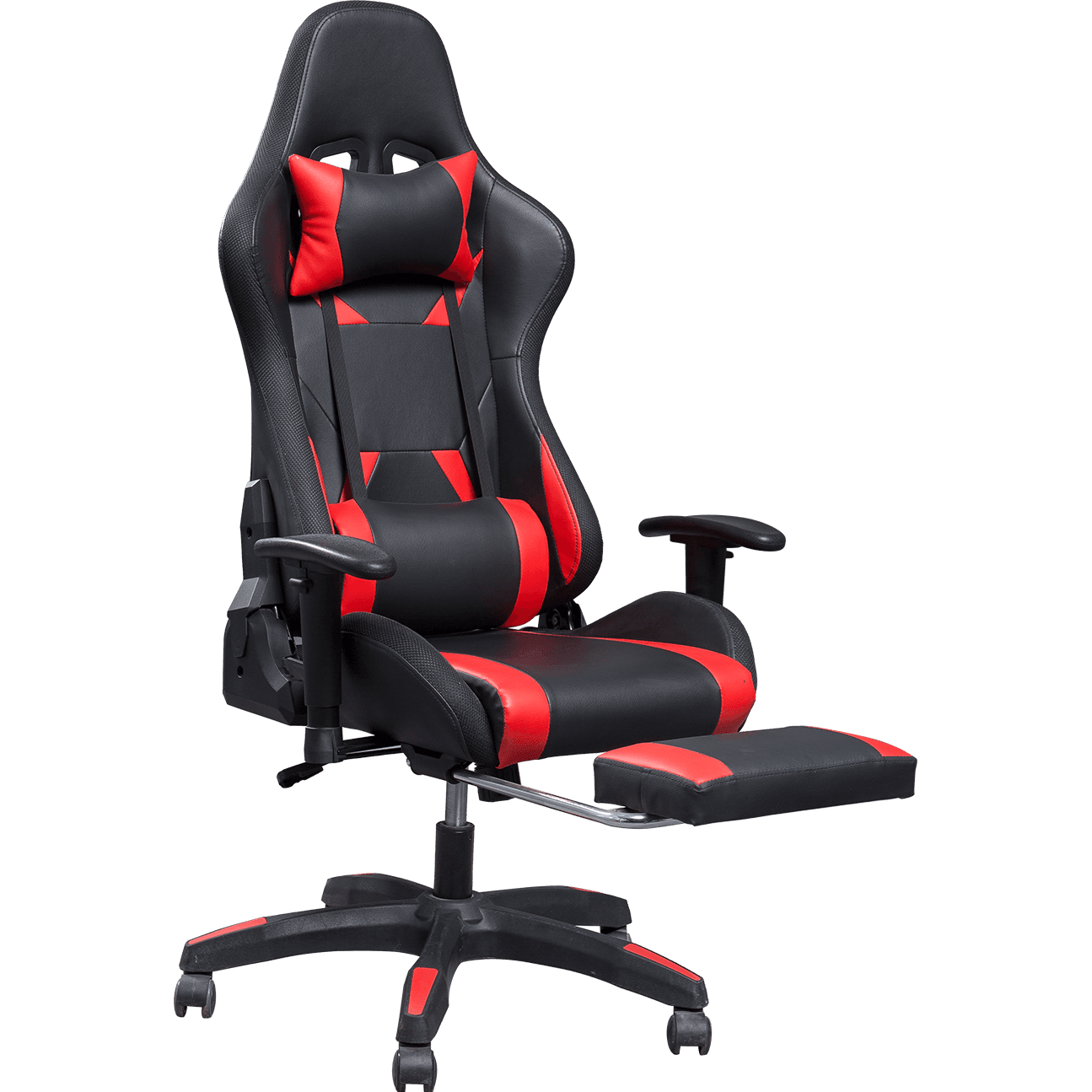 Cadeira de jogos ajustável com apoio de braço em couro PU com encosto alto Cadeira de massagem Mobiliário de escritório Elevador giratório Silla Gamer details