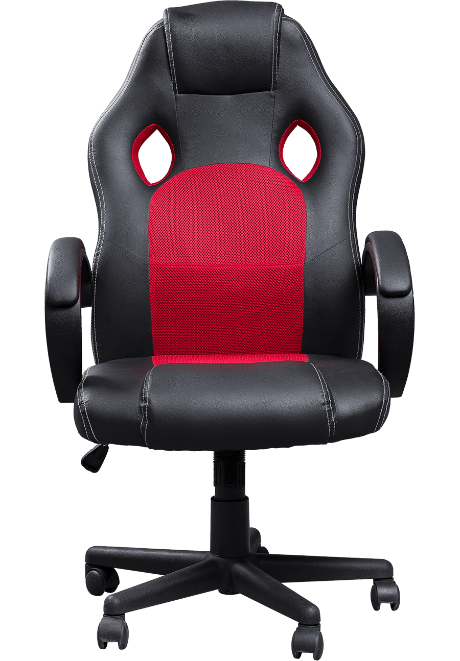 Cadeira giratória ajustável de couro PU para escritório em casa com encosto alto e malha reclinável para PC Mesa para jogos Cadeira para jogos de computador Silla Chaise