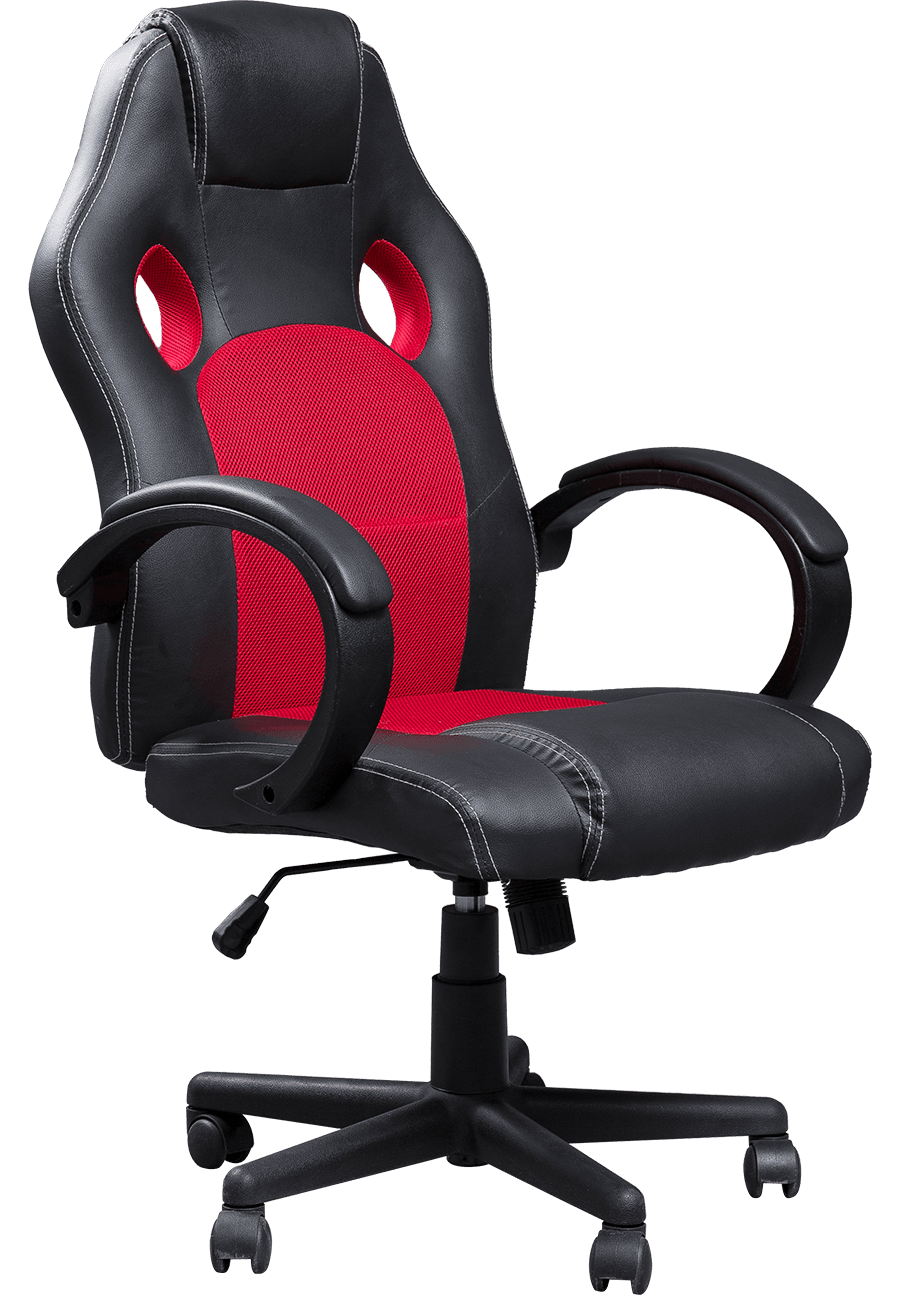 Cadeira giratória ajustável de couro PU para escritório em casa com encosto alto e malha reclinável para PC Mesa para jogos Cadeira para jogos de computador Silla Chaise details